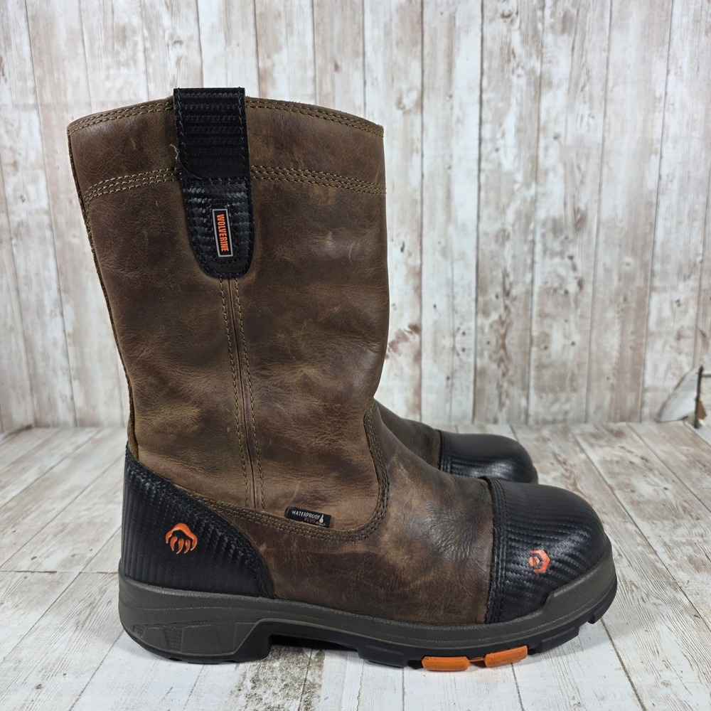 Wolverine Mens I-90 EPX Carbon Fiber Toe Waterproof Work Boots Brown W10650 9.5M